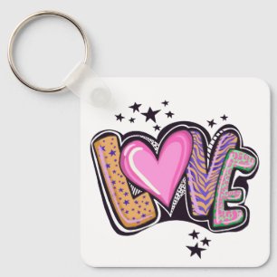 Porte-clés Love Graffiti Art