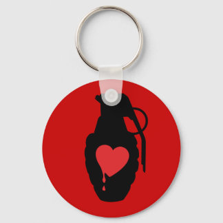 Porte-clés Love Grenade - L'amour est un champ de bataille