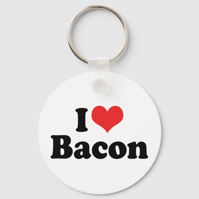 Porte-clés Love Heart Bacon (Recto)