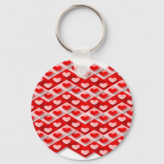 Porte-clés Love Heart Motif (Recto)
