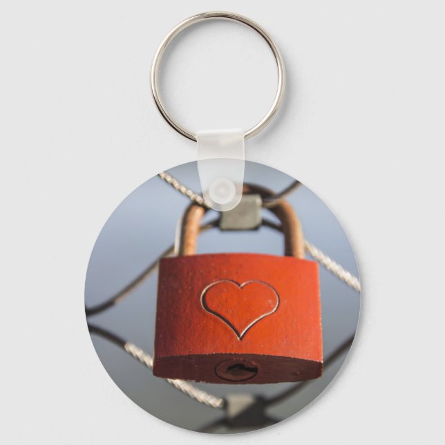 Porte-clés Love Heart Padlock (Recto)