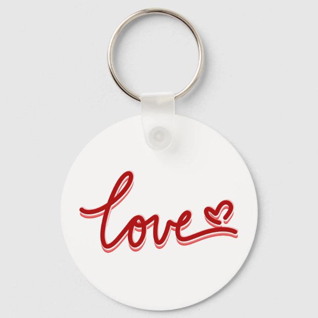Porte-clés Love Heart Saint-Valentin (Recto)