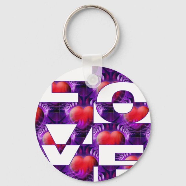 Porte-clés LOVE hearts (Recto)