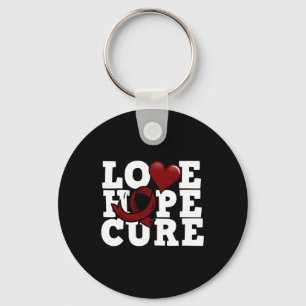 Porte-clés Love Hope Cure - Sensibilisation aux cellules de f