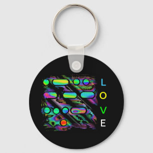 Porte-clés LOVE in Morse Code Key Chain