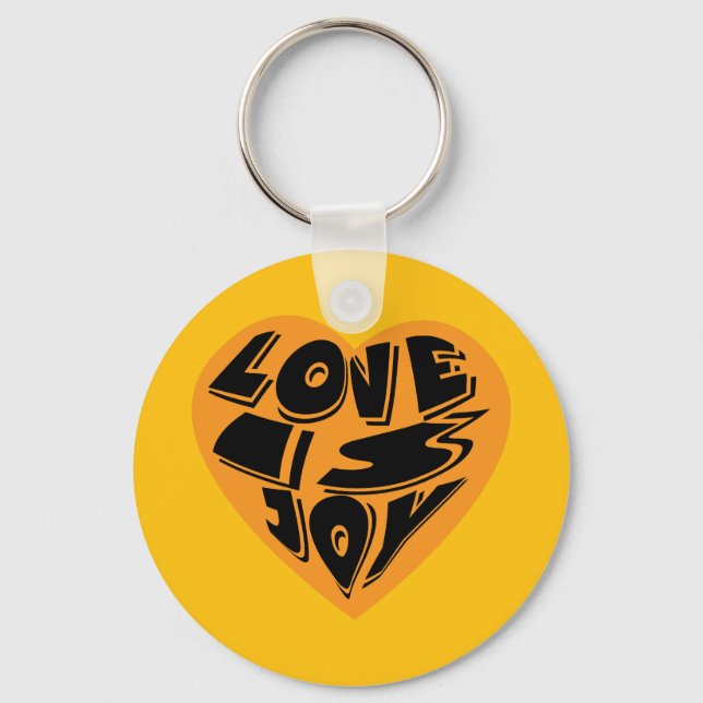 Porte-clés Love is Joy (Recto)