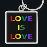 Porte-clés Love is Love LGBT Pride<br><div class="desc">Love is love. No matter who you are. Do not have to be part of the LGBT community. It is a message for everyone. LGBT Movement</div>