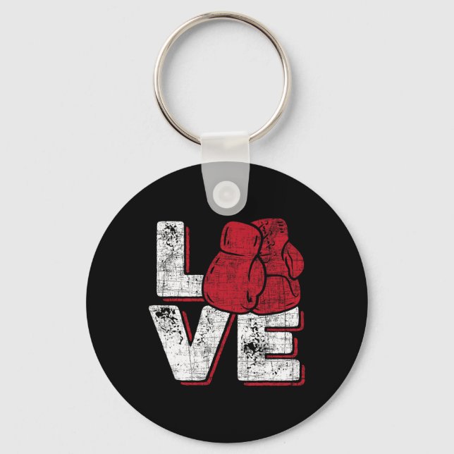 Porte-clés Love - Kickboxer Kickboxing Fitness Workout Martia (Recto)