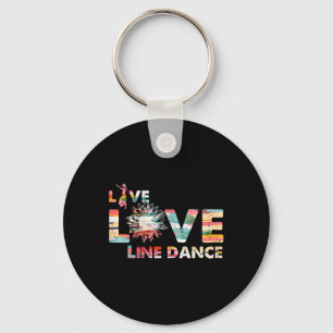 Porte-clés Love Line Dancing Flower Dance Danseur Western Mus