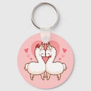 Porte-clés Love Llama Keychain