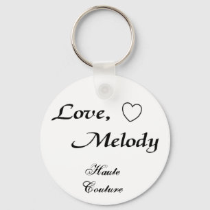 Porte-clés love melody Haute Couture - Customized