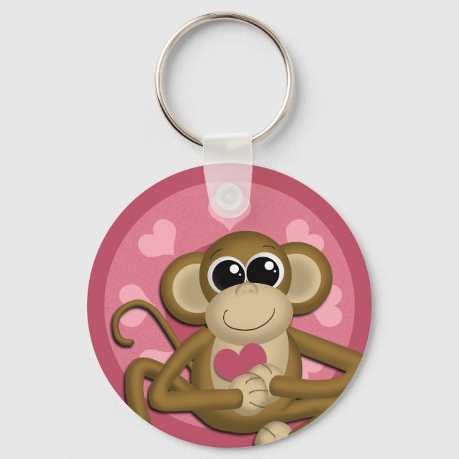 Porte-clés Love Monkey : Porte - clé (Recto)