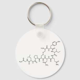 Porte-clés love ocytocine chemical formula chemiselement s