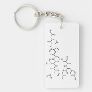 Porte-clés love ocytocine chemical formula chemiselement s
