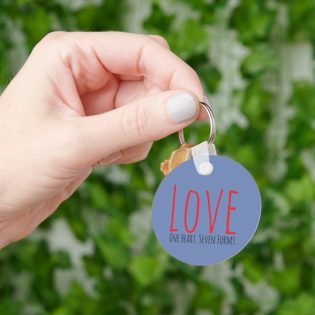 Porte-clés Love - One Heart. Seven Forms Acrylic Keychain (main)