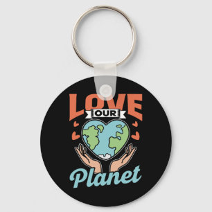 Porte-clés Love Our Planet Conservation Jour des terres Natur