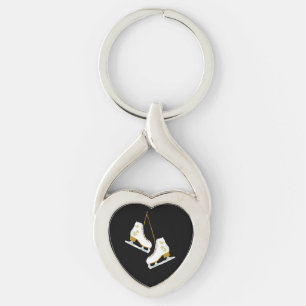 Porte-clés Love Patinage sur glace