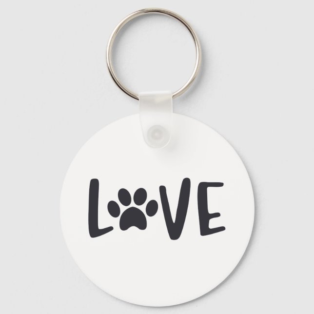Porte-clés LOVE Paw (Recto)