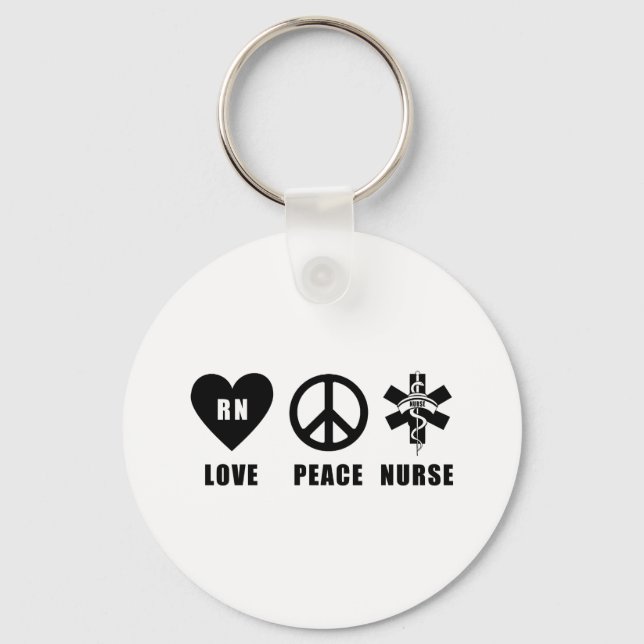 Porte-clés Love Peace RN (Recto)