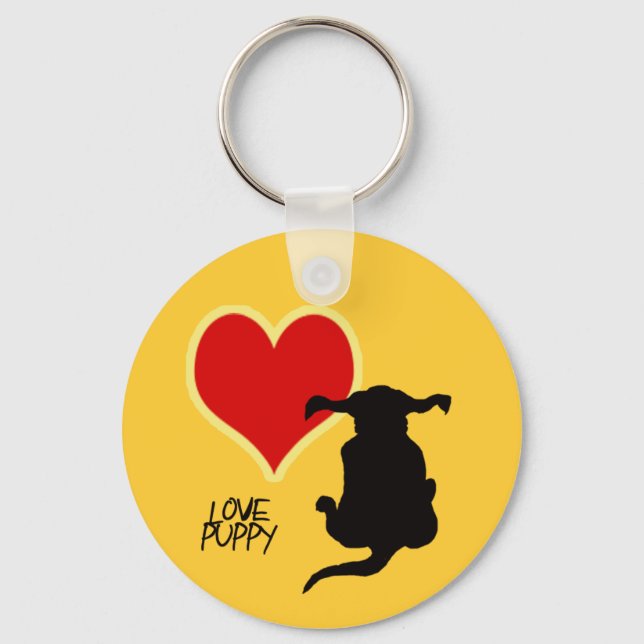 Porte-clés Love porte - clé chiot (Recto)