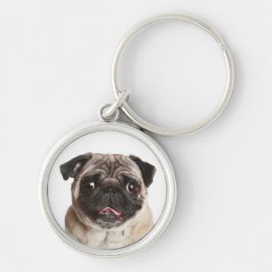 Porte-clés Love Pug Puppy Dog Keychain