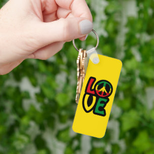 Porte-clés Love reggae musique symbole de paix reggae