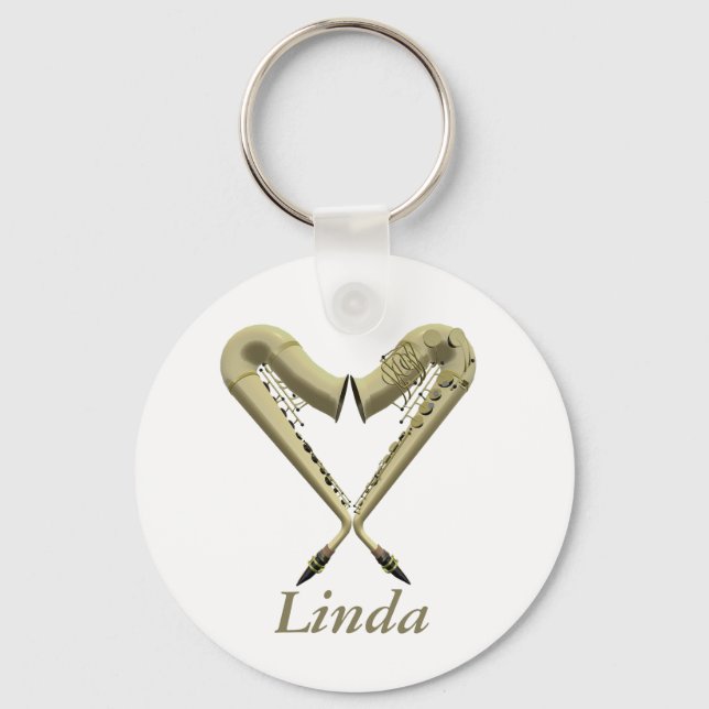 Porte-clés Love Sax Keyring (Recto)