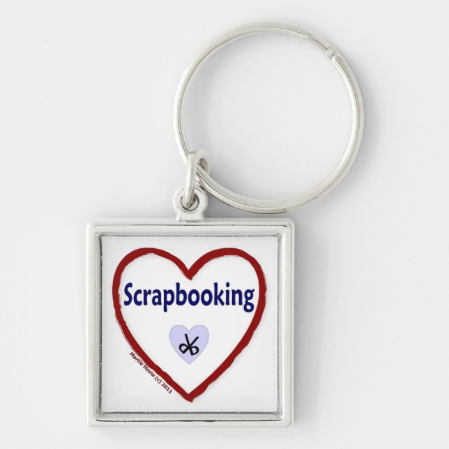 Porte-clés Love Scrapbooking (Devant)