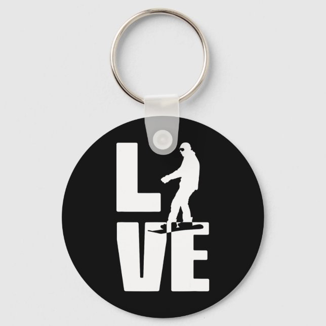 Porte-clés Love Snowboard (Recto)