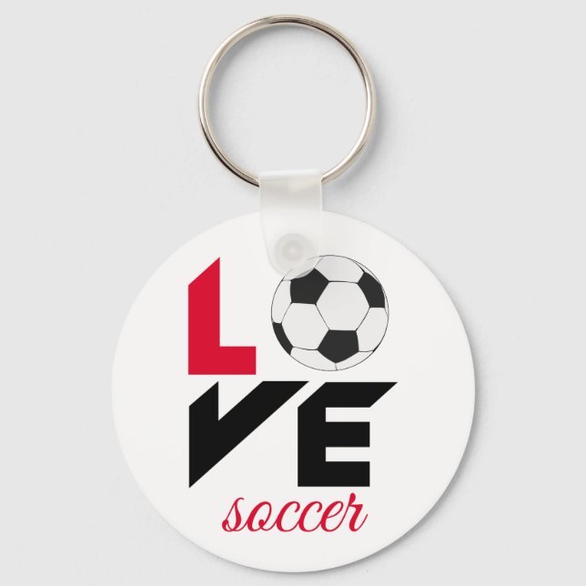 Porte-clés Love soccer (Recto)