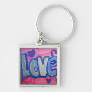 Porte-clés Love Sweet Candy Art Word Peinture Porte - clé