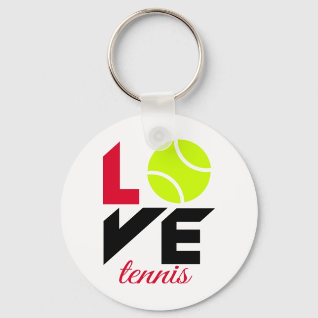 Porte-clés Love tennis (Recto)