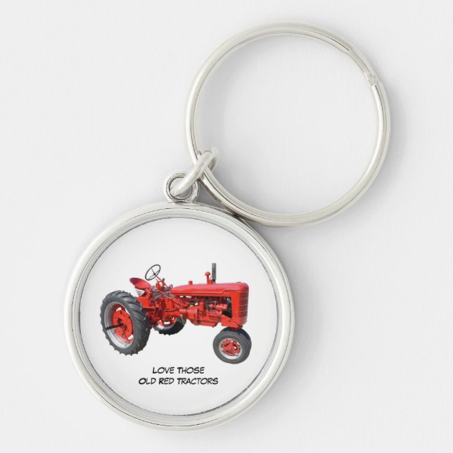 Porte-clés Love Those Old Red Tractors keychain (Devant)