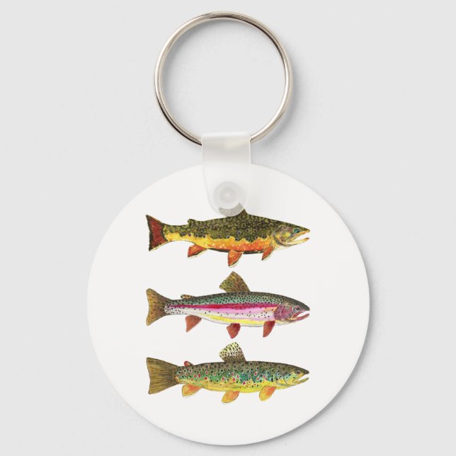 Porte-clés Love Trout? Perfect Angler Ichthyology Gift (Recto)