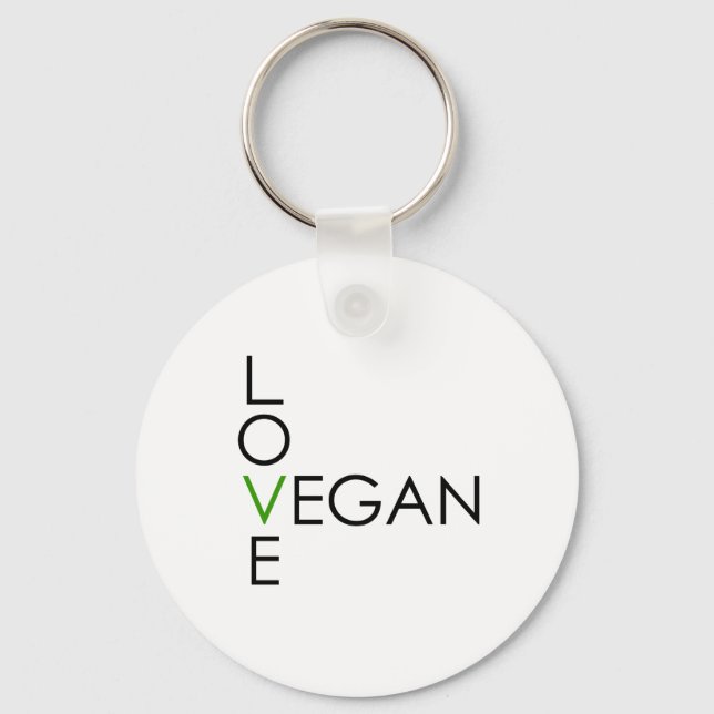 Porte-clés Love Vegan (Recto)