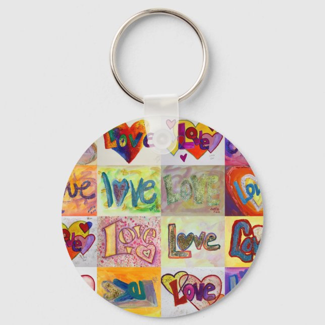 Porte-clés Love Word XOXO Art Peinture Porte - clé (Recto)