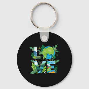 Porte-clés Love World - De l'environnement Protection Jour de