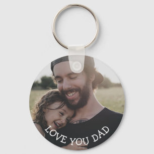 Porte-clés Love you Dad, Personalized Photo  