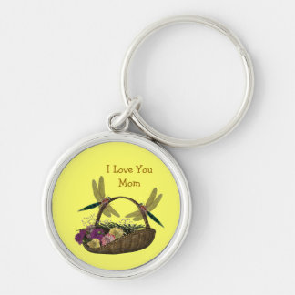 Porte-clés Love You Mom Dragonflies Porte - clé de panier de 