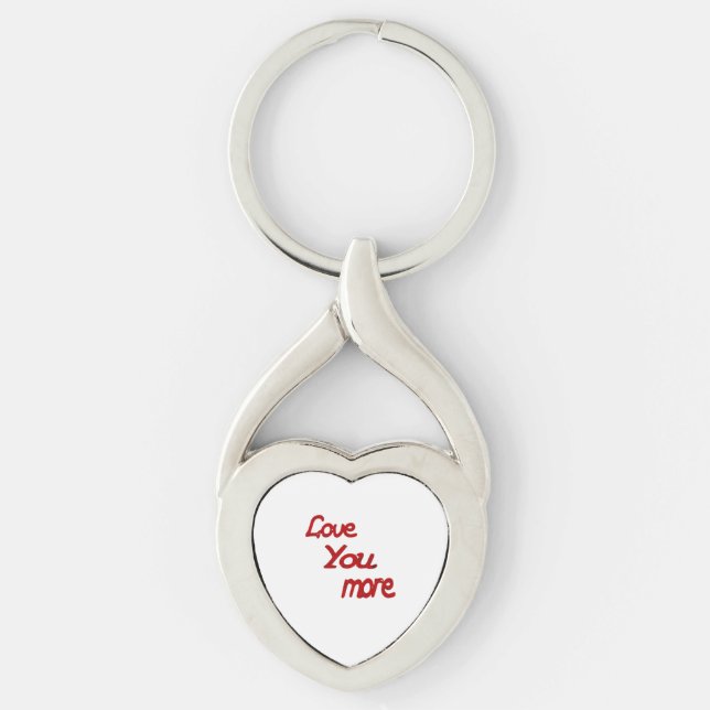 Porte-clés Love You More Calm Romantic Vibe  (Devant)