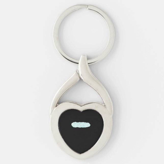 Porte-clés Love You More Teal Modern Aesthetic  (Devant)