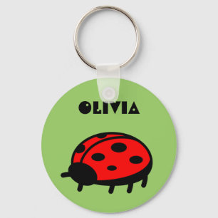 Porte-clés Lovely Ladybug Name Keychain Olivia