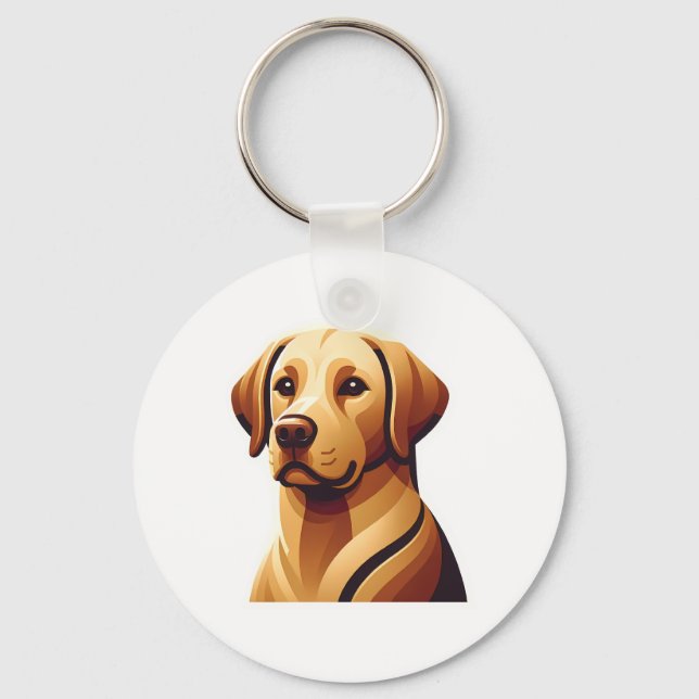 Porte-clés Loyal Labrador Retriever (Verso)