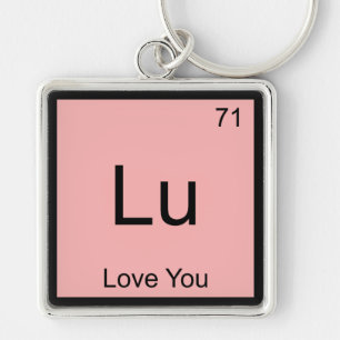 Porte-clés Lu - T-shirt symbole d'élément de chimie amusant d