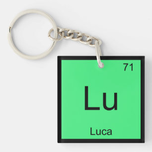 Porte-clés Luca Nom Chimie Élément Tableau périodique