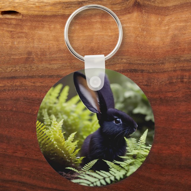 Porte-clés Lucifer Le Petit Lapin Noir, Clavier (Recto)