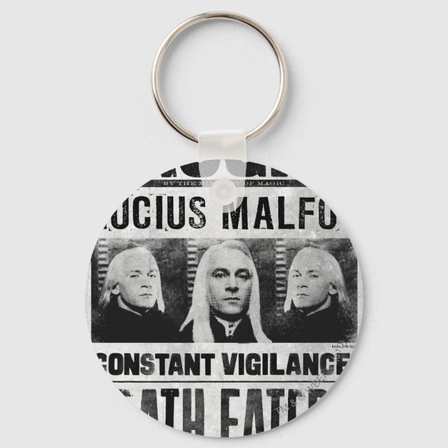 Porte-clés Lucius Malfoy Wanted Poster (Recto)