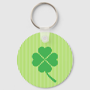 Porte-clés Lucky Four Leaf Shamrock Design-87906