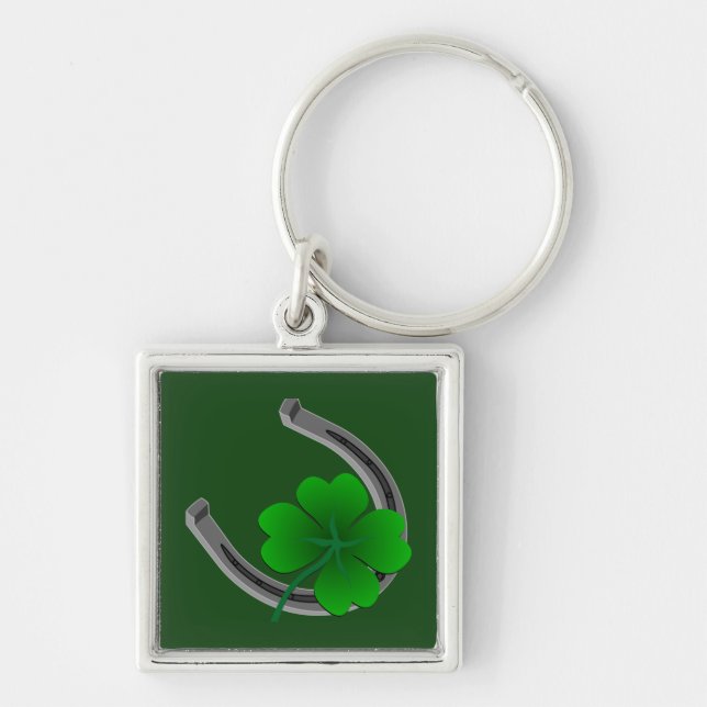 Porte-clés Lucky Keychain 4 Leaf Clover Key Chain Lucky Gifts (Devant)