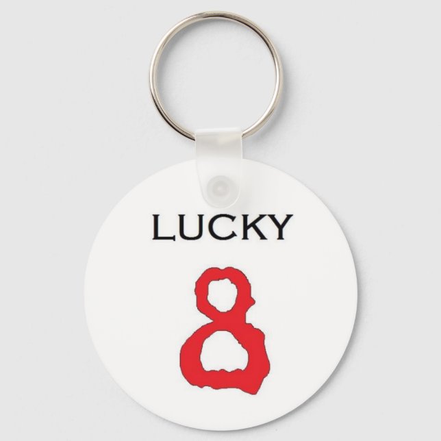 Porte-clés Lucky Numéro 8 Porte - clé (Recto)